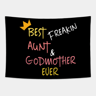 Funny BAE Best Aunt Ever Tapestry