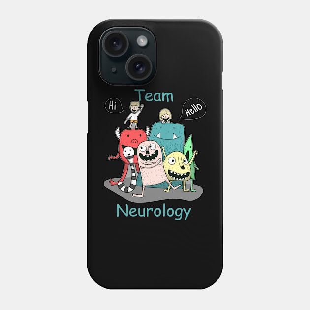 Neurology Team Gear Funny Phone Case by DesignIndex