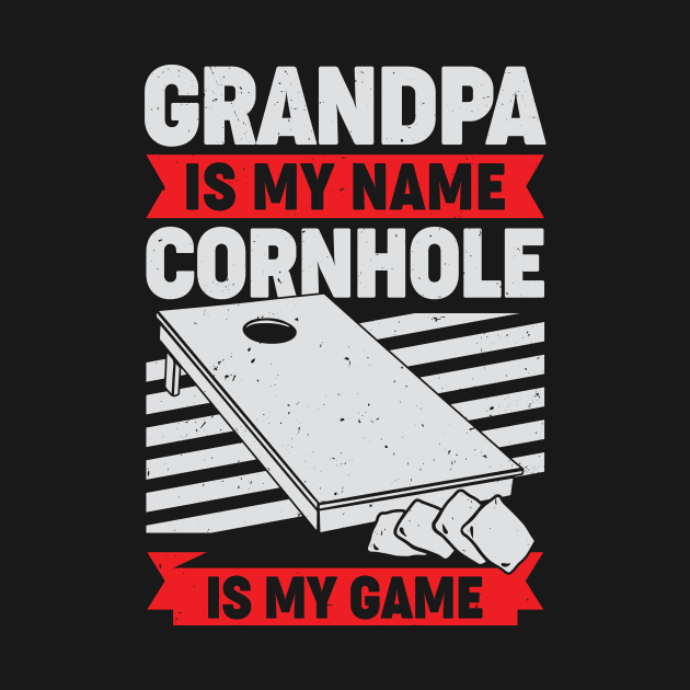 Cornhole Grandpa Bean Bag Toss Grandfather Gift by Dolde08