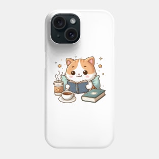 Cats, coffee and books - the best of life Phone Case