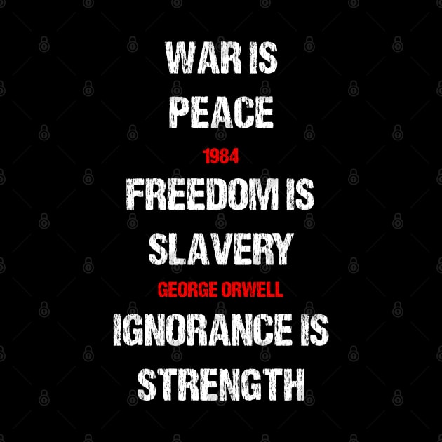 1984 George Orwell War Is Peace Quote by Mandra