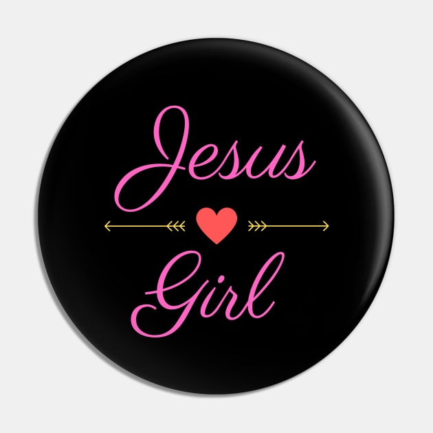 Jesus Girl | Christian Pin by All Things Gospel