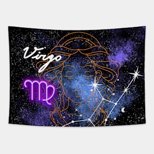 Virgo Virgin Zodiac Sign Astrology Tapestry