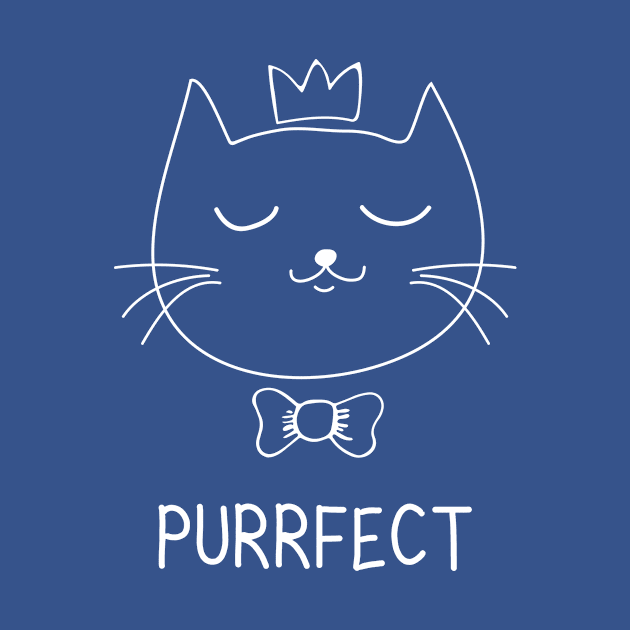 Purrfect cute cat T-shirt by Wintrly