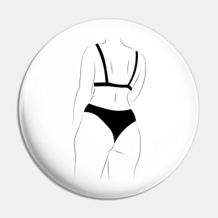 woman silhouette Pin