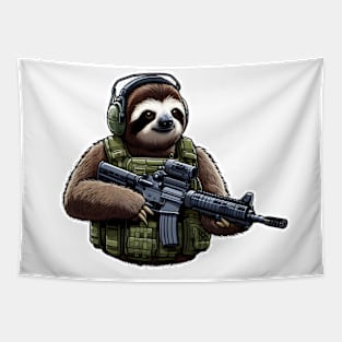 Tactical Sloth Tapestry