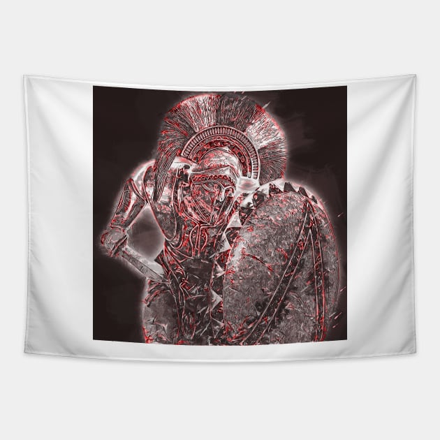 Spartan Hoplite Tapestry by ErianAndre