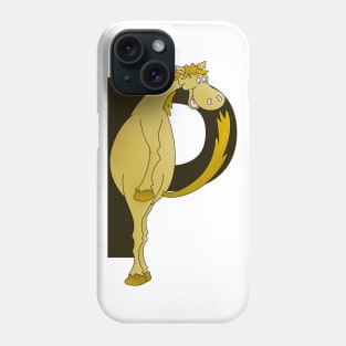 Pony Monogram Letter P Phone Case