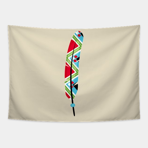 Ethnic Feather Tapestry by MINIMAL`