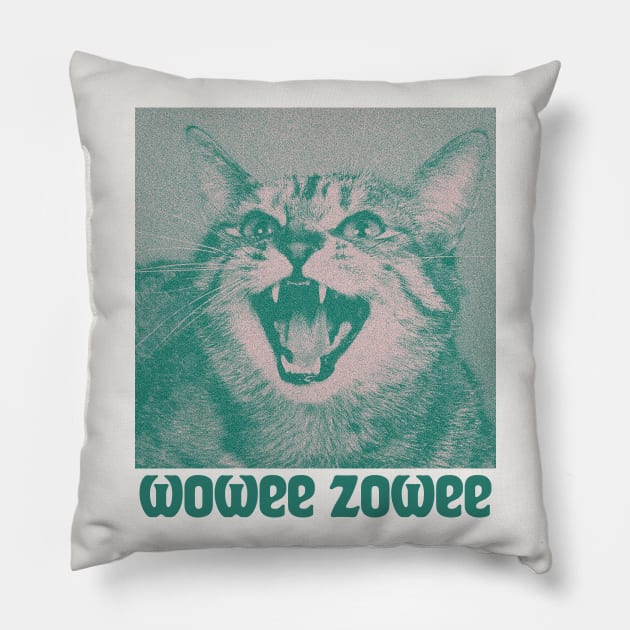 WOWEE ZOWEE Pillow by unknown_pleasures