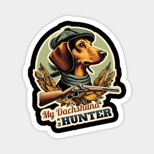 Hunter Dachshund Magnet