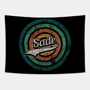 Sade // Retro Circle Crack Vintage Tapestry