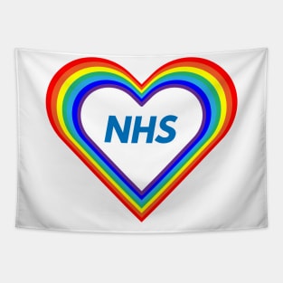 NHS Rainbow heart Tapestry