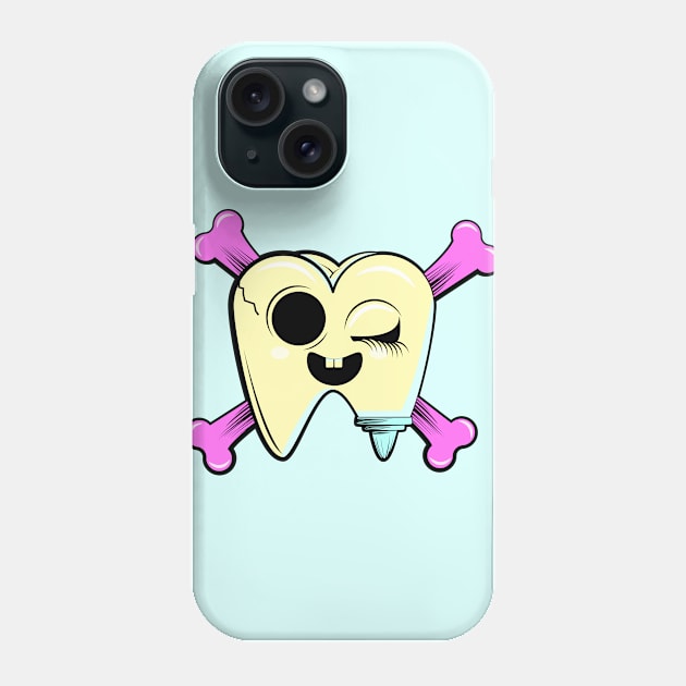 Pirate Tooth Phone Case by ORTEZ.E@GMAIL.COM