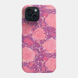 Roses in pearly purple light Phone Case