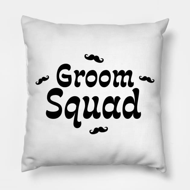 Groom Squad Pillow by TheArtism