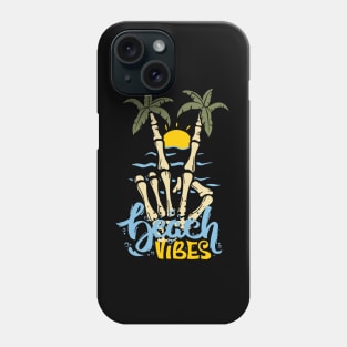 skull beach vibes Phone Case