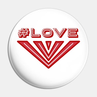 Hashtag Love Pin