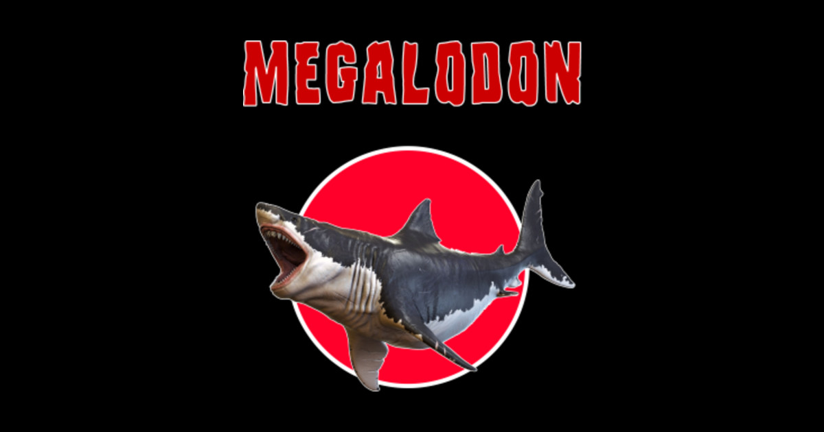 megalodon shark - Megalodon - Sticker | TeePublic