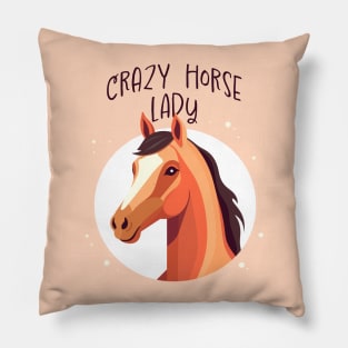 Crazy Horse Lady Pillow