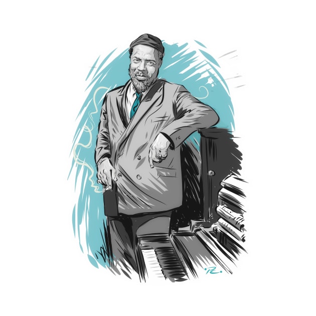 Thelonious Monk - An illustration by Paul Cemmick by PLAYDIGITAL2020