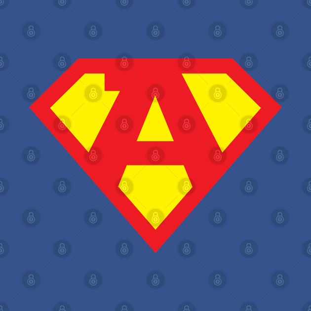 Letter A Superhero Symbol by Elvdant