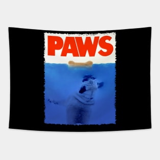 Pawsitively Pug PAWS Canine Chic, Tee Triumph for Pug Lovers Tapestry