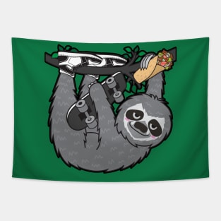 Skater Sloth Kebab Tapestry