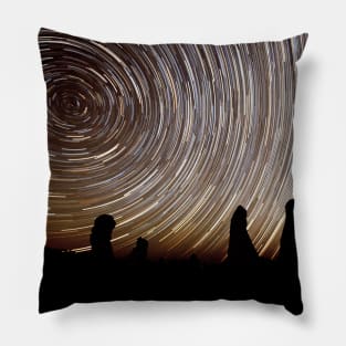 Pinnacles Star Trails Pillow