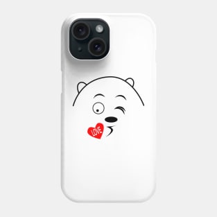 Grizzly's love kiss Phone Case