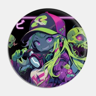 Zombie Girl Pin