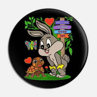 The tortoise and the hare Pin