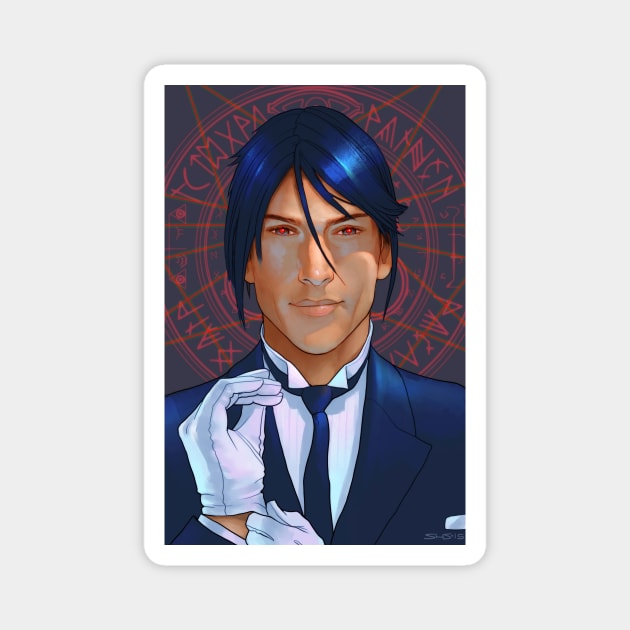 Black Butler Magnet by stevenstahlberg