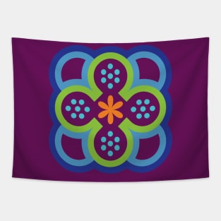 Abstract Flower - inspired by Moroccan Design Tapestry