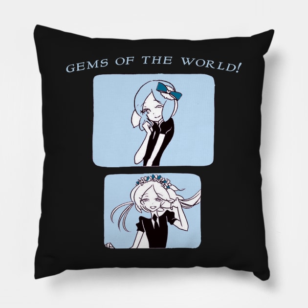 Land Of The Lustrous ''GEMS OF THE WORLD'' V2 Manga Anime Pillow by riventis66