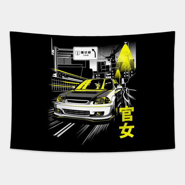 Kanjozoku Civic Tapestry by rizadeli