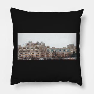 Brutalist Berlin Architecture - Apartment Block in Winter Pillow