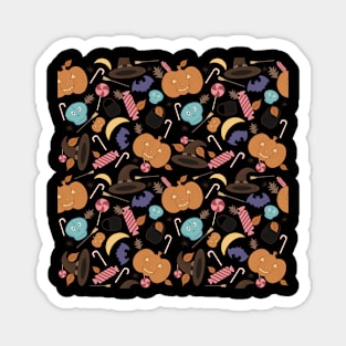 Halloween colorful party design Magnet