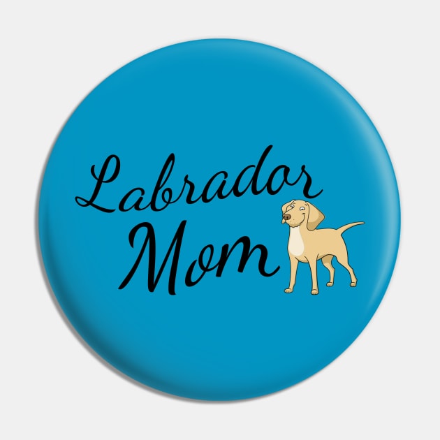 Labrador Mom Pin by tribbledesign