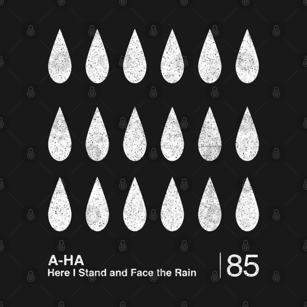 Here I Stand And Face The Rain / Minimalist Graphic Fan Artwork Design by saudade