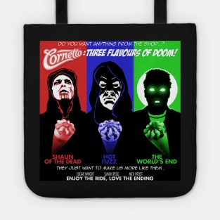 The Cornetto Trilogy: Three Flavours of Doom! Tote