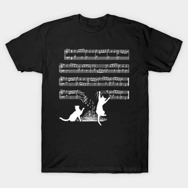 Musician Shirt Cats And Sheet Music T Shirt Us Png Musician