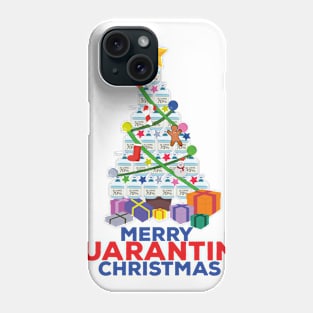 Merry Quarantine Christmas cartoon ideas design Phone Case