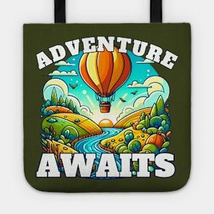 Adventure Awaits Hot Air Balloon Tote
