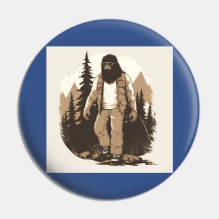 Dope Sasquatch in Nature Pin