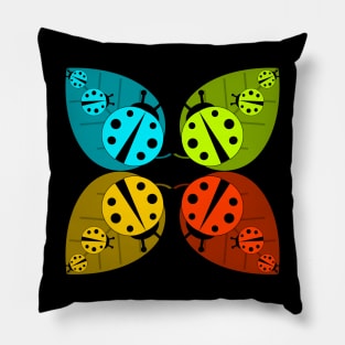 Ladybugs in colors Pillow