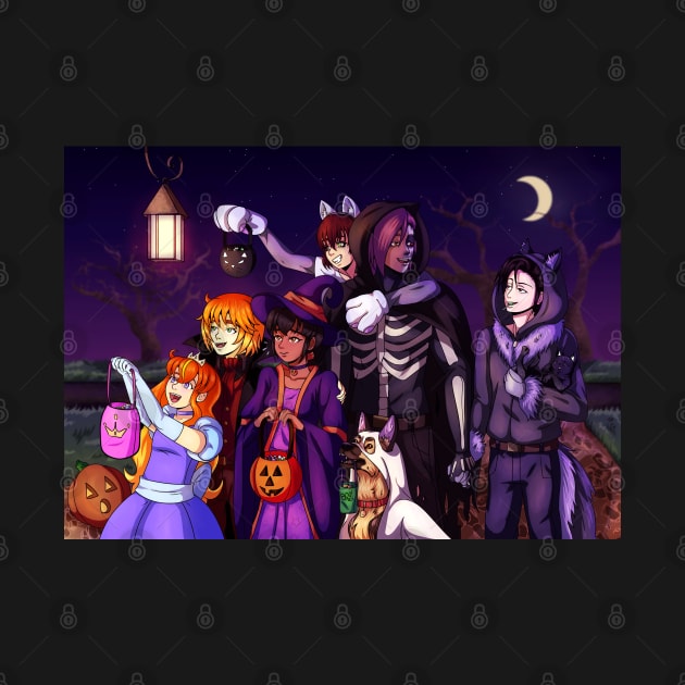 Trick or Treat Family by SakuraDragon