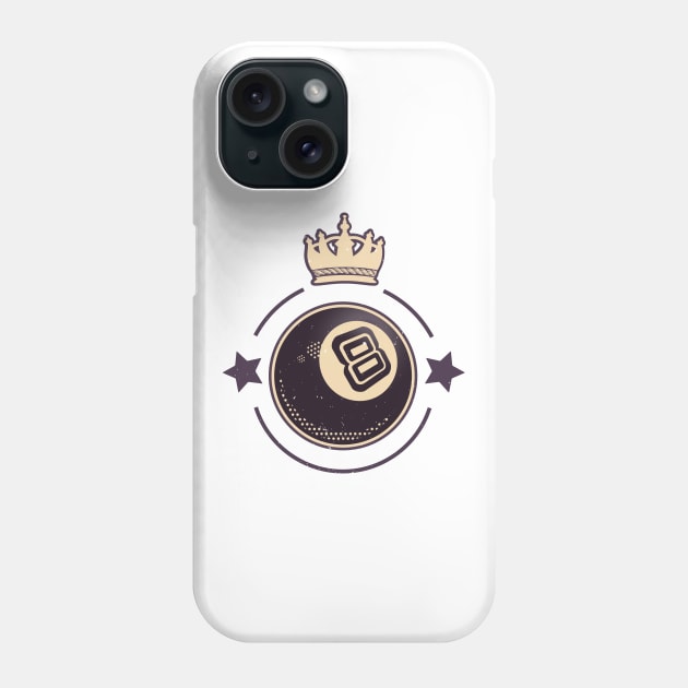 Billiards 8-Ball Retro Pool Player Phone Case by Foxxy Merch