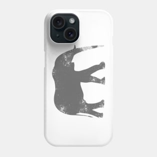 Elephant Silhouette Jungle Safari Distressed Phone Case