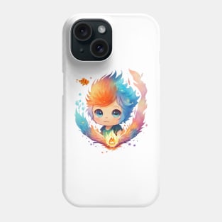 Cute Flames: Adorable Baby on Fire Phone Case